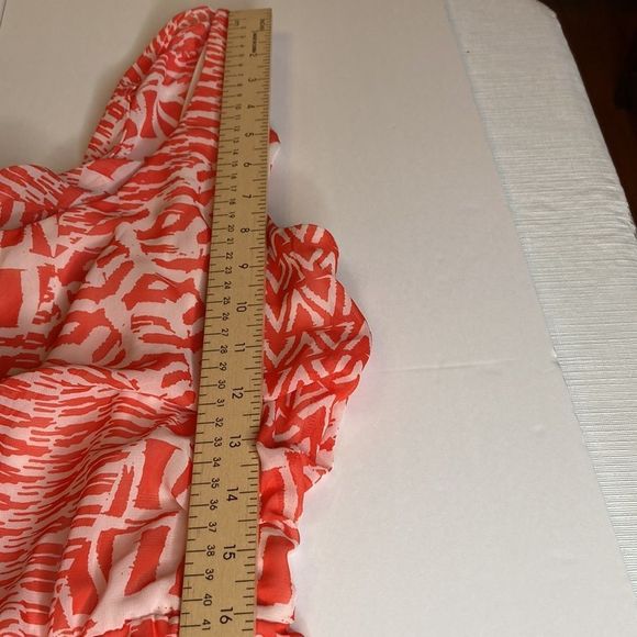 BISOU BISOU Dress Orange Cream Ikat Print Sleeveless Dress - Picture 7 of 11